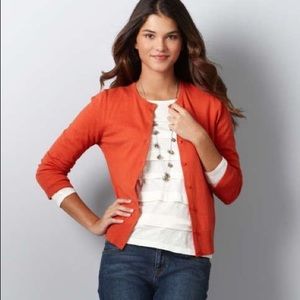 Vibrant Orange Cardigan